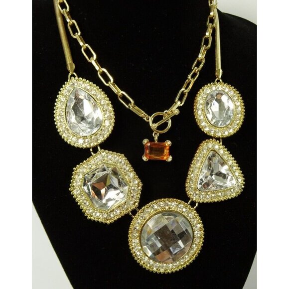 Chunky Statement Jewelry Lot Goldtone 35pc - Picture 2 of 14